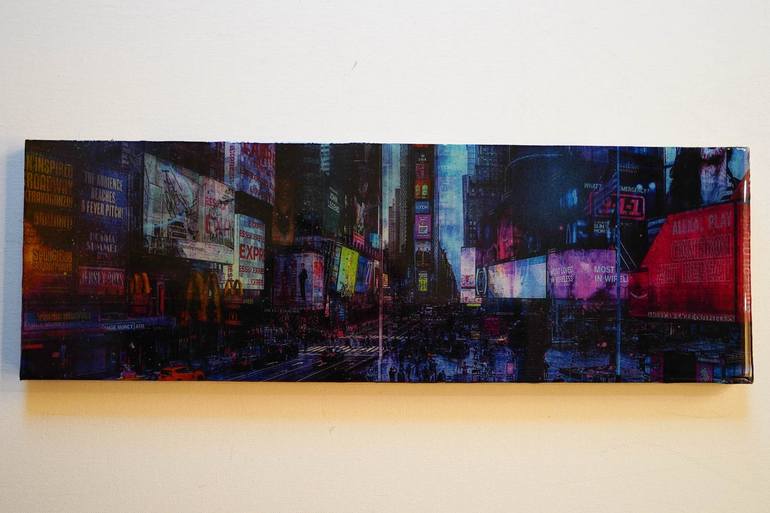 Original Abstract Cities Painting by Tomoya Nakano