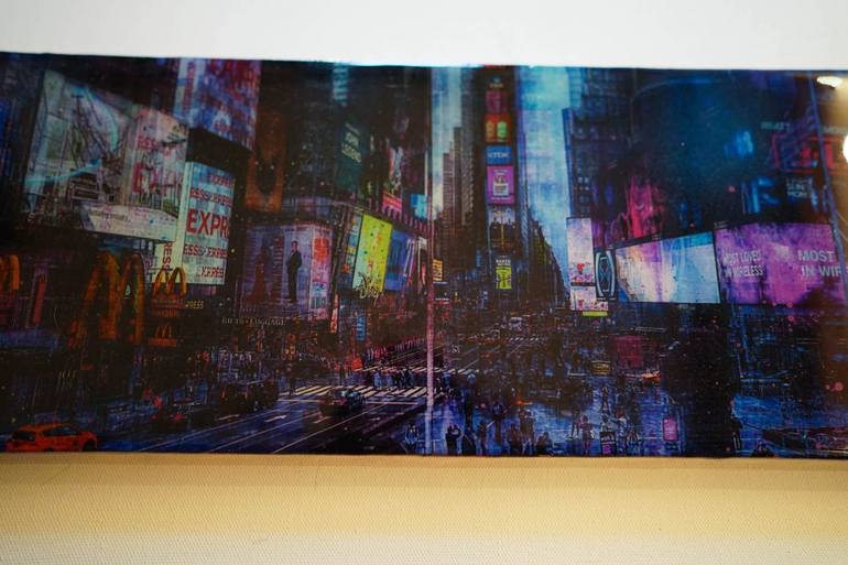 Original Abstract Cities Painting by Tomoya Nakano