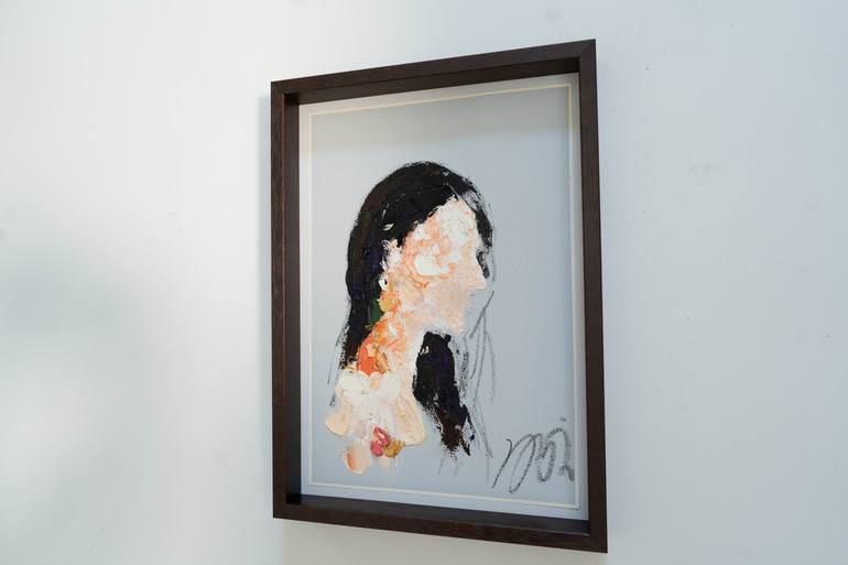 Original Abstract People Painting by Tomoya Nakano