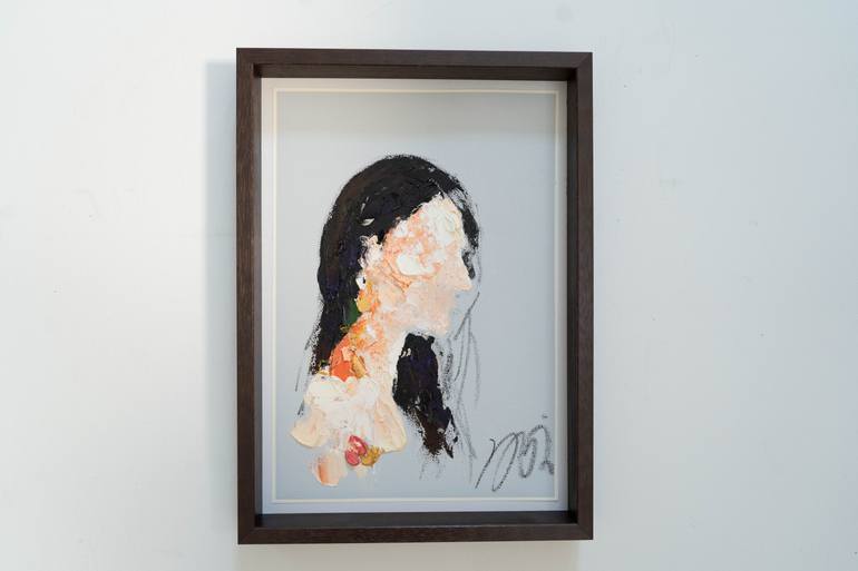 Original Abstract People Painting by Tomoya Nakano