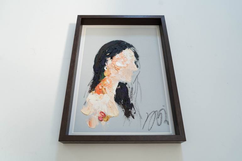 Original Abstract People Painting by Tomoya Nakano