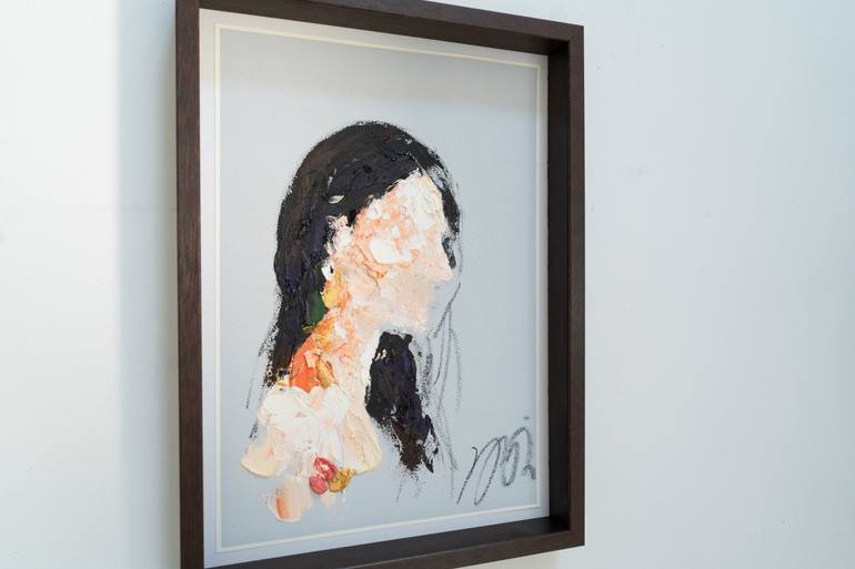 Original Abstract People Painting by Tomoya Nakano