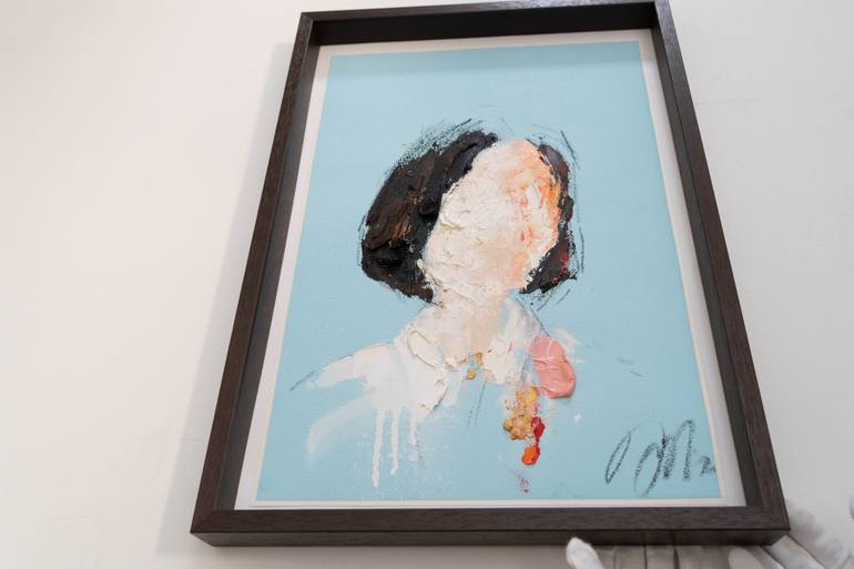 Original Abstract People Painting by Tomoya Nakano