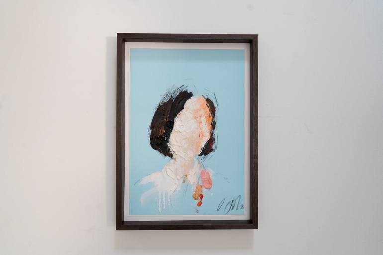 Original Abstract People Painting by Tomoya Nakano