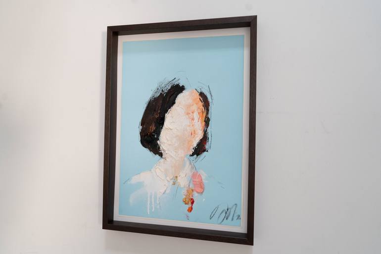 Original Abstract People Painting by Tomoya Nakano