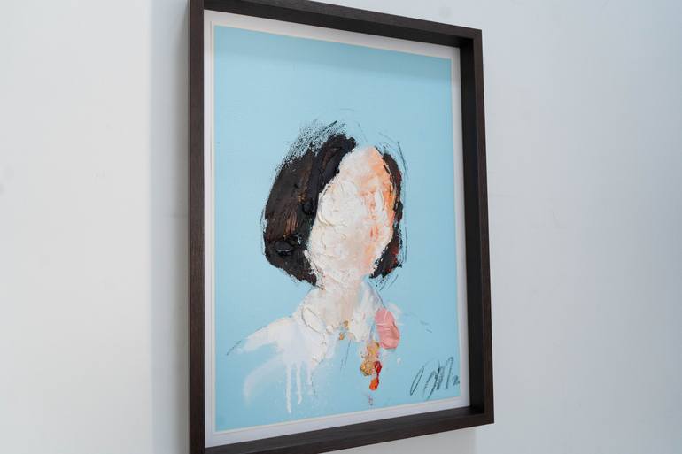 Original Abstract People Painting by Tomoya Nakano