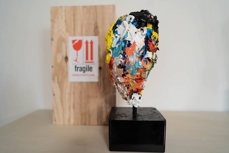 Original Abstract Portrait Sculpture by Tomoya Nakano