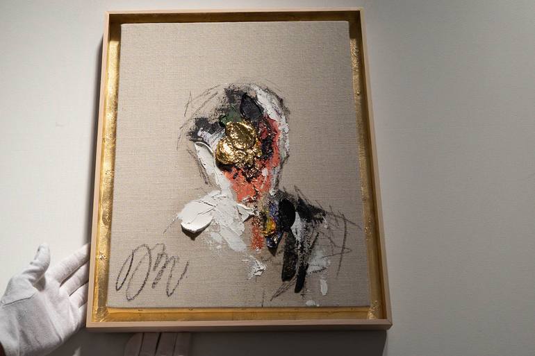 Original Abstract People Painting by Tomoya Nakano