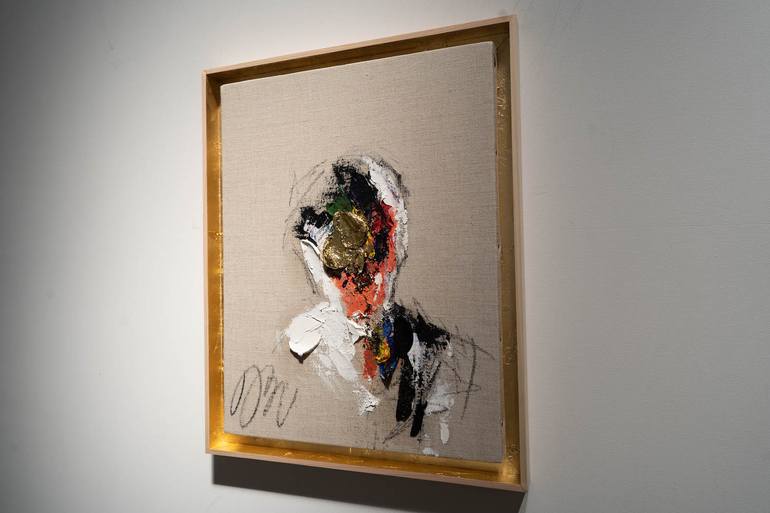 Original Abstract People Painting by Tomoya Nakano