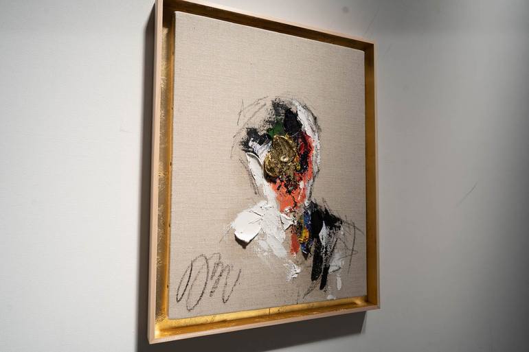 Original Abstract People Painting by Tomoya Nakano
