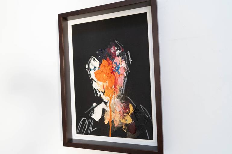 Original Abstract Portrait Painting by Tomoya Nakano