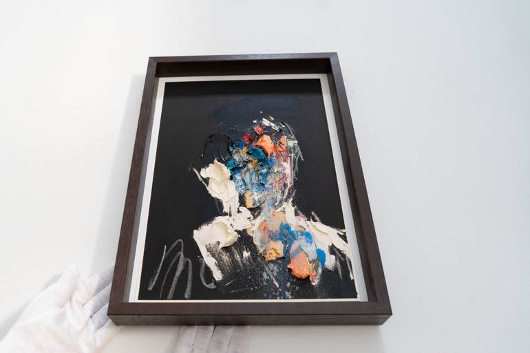 Original Abstract People Painting by Tomoya Nakano