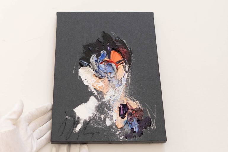 Original Abstract Portrait Painting by Tomoya Nakano