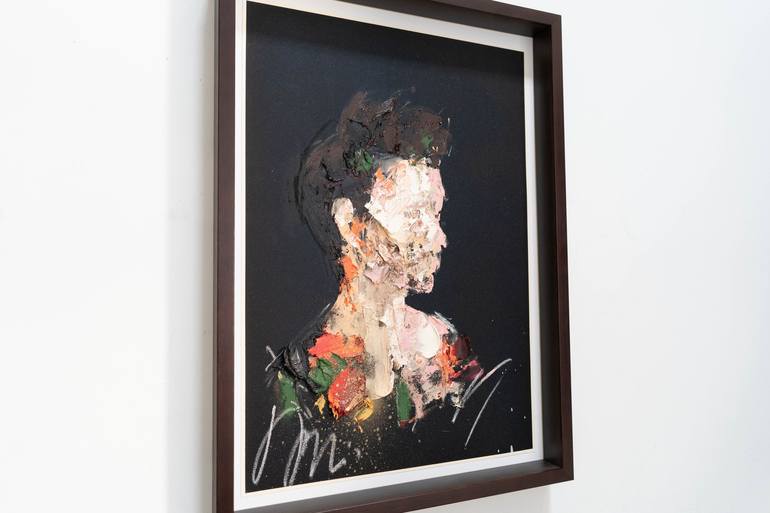 Original Abstract Portrait Painting by Tomoya Nakano