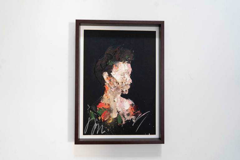 Original Abstract Portrait Painting by Tomoya Nakano