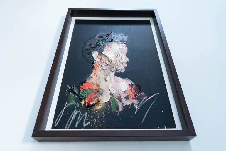 Original Abstract Portrait Painting by Tomoya Nakano