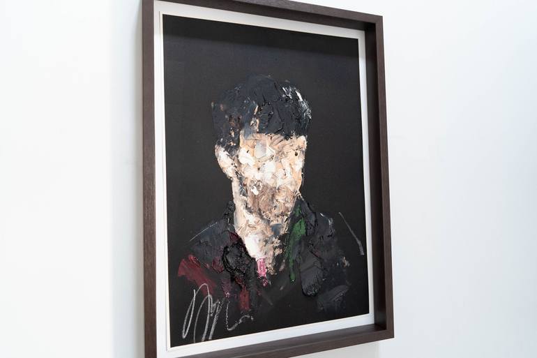 Original Abstract Portrait Painting by Tomoya Nakano