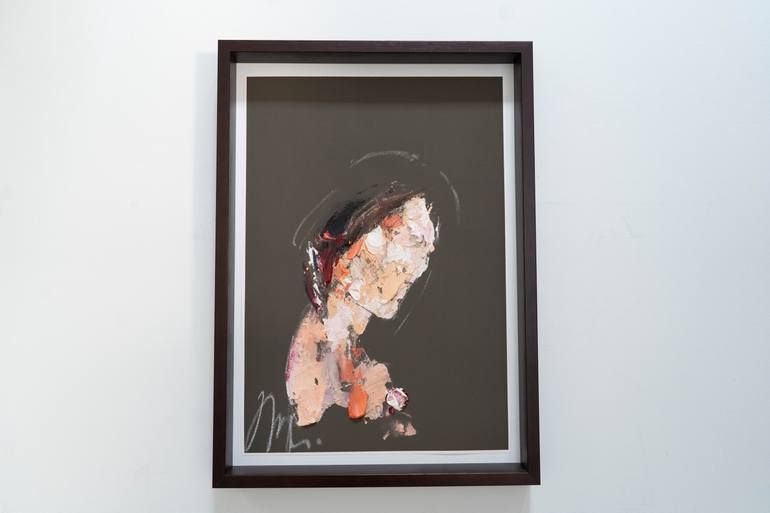 Original Abstract People Painting by Tomoya Nakano