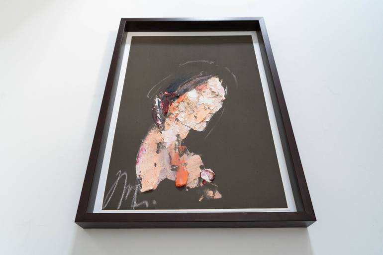 Original Abstract People Painting by Tomoya Nakano