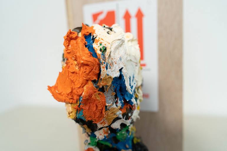 Original Abstract Portrait Sculpture by Tomoya Nakano