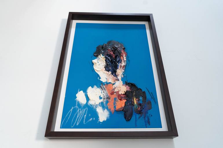 Original Abstract Portrait Painting by Tomoya Nakano