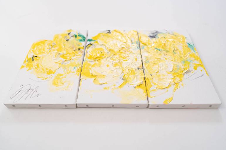 Original Abstract Floral Painting by Tomoya Nakano