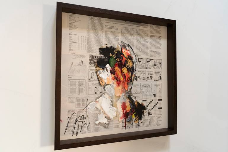 Original Abstract People Painting by Tomoya Nakano