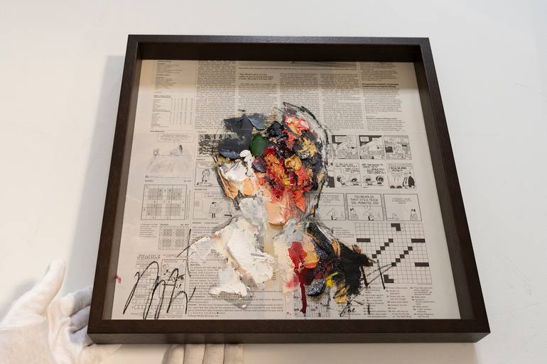 Original Abstract People Painting by Tomoya Nakano