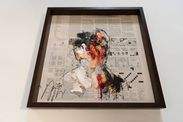 Original Abstract People Painting by Tomoya Nakano