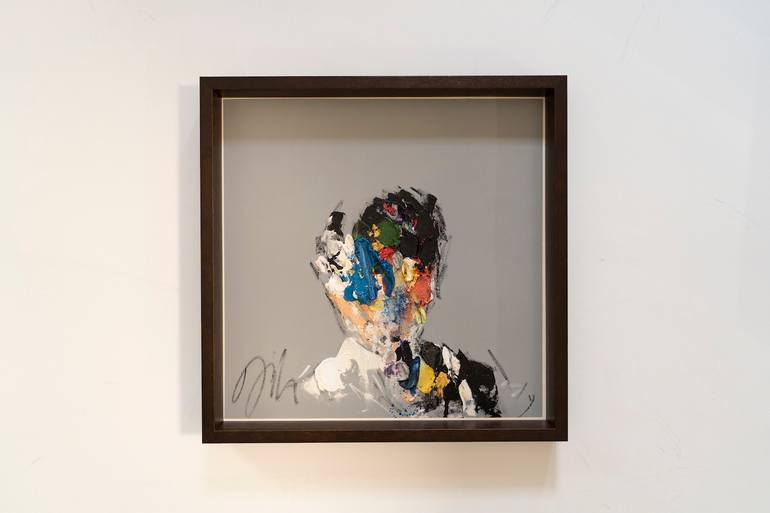 Original Abstract People Painting by Tomoya Nakano