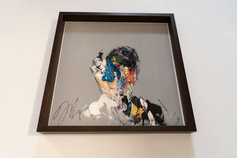 Original Abstract People Painting by Tomoya Nakano
