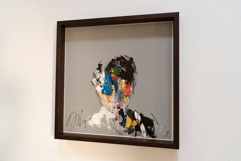 Original Abstract People Painting by Tomoya Nakano
