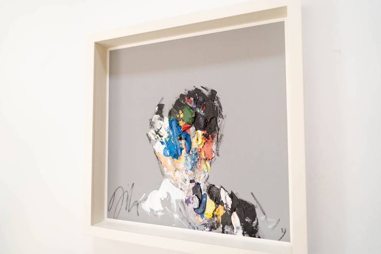 Original Abstract Portrait Painting by Tomoya Nakano