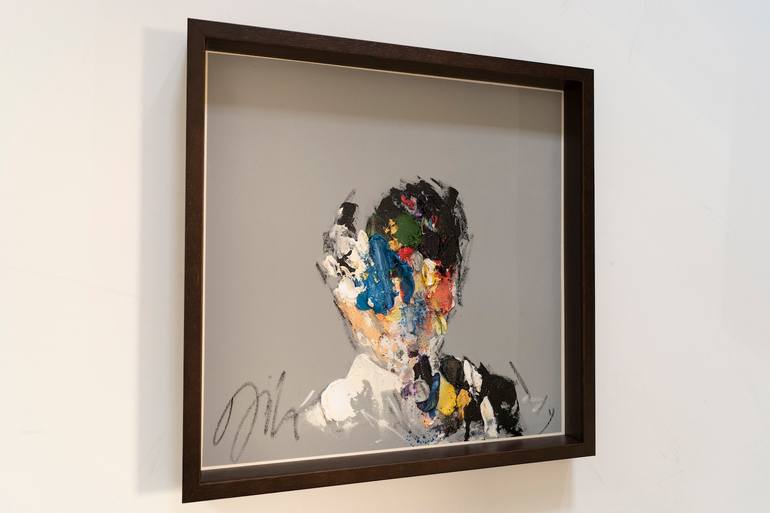 Original Abstract People Painting by Tomoya Nakano