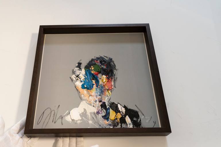 Original Abstract People Painting by Tomoya Nakano