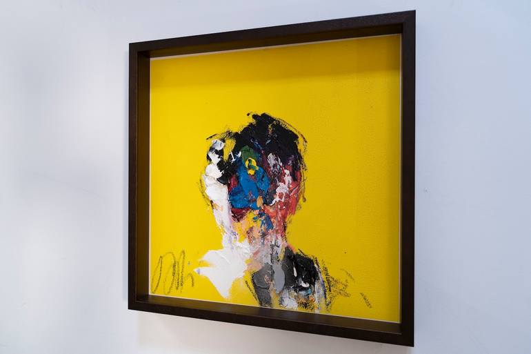 Original Abstract People Painting by Tomoya Nakano