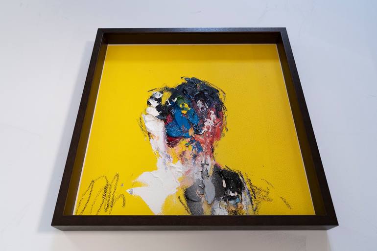 Original Abstract People Painting by Tomoya Nakano