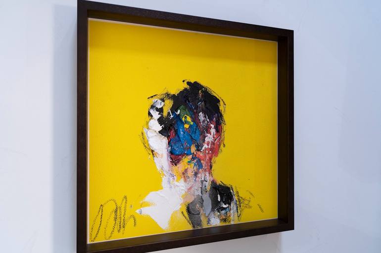 Original Abstract People Painting by Tomoya Nakano