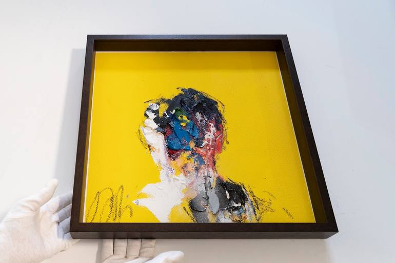 Original Abstract People Painting by Tomoya Nakano