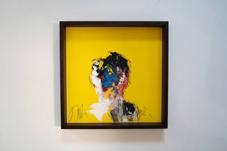 Original Abstract People Painting by Tomoya Nakano