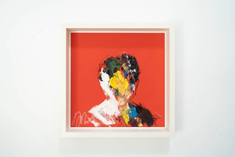 Original Abstract Portrait Painting by Tomoya Nakano