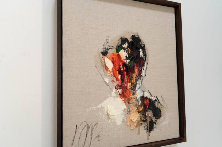 Original Abstract People Painting by Tomoya Nakano