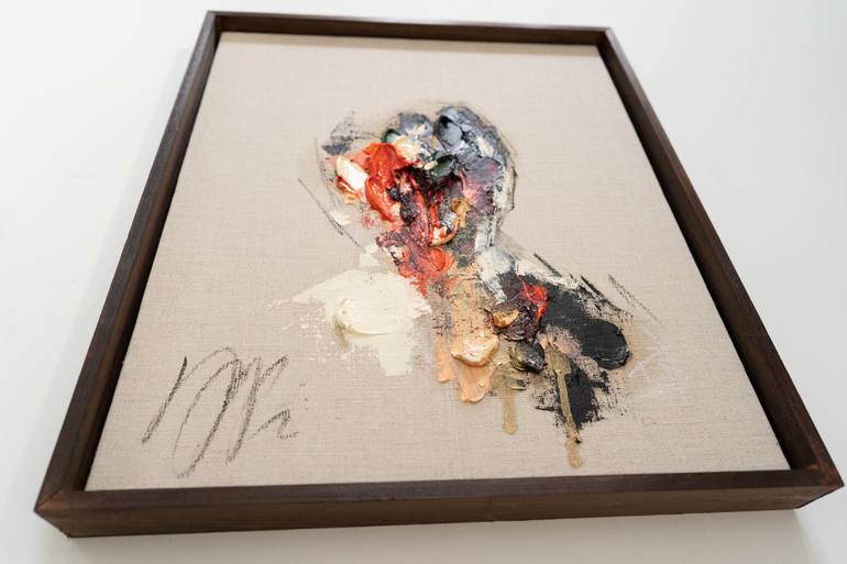 Original Abstract People Painting by Tomoya Nakano