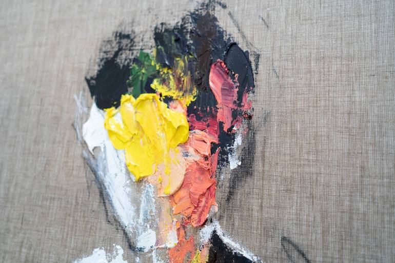 Original Abstract Portrait Painting by Tomoya Nakano