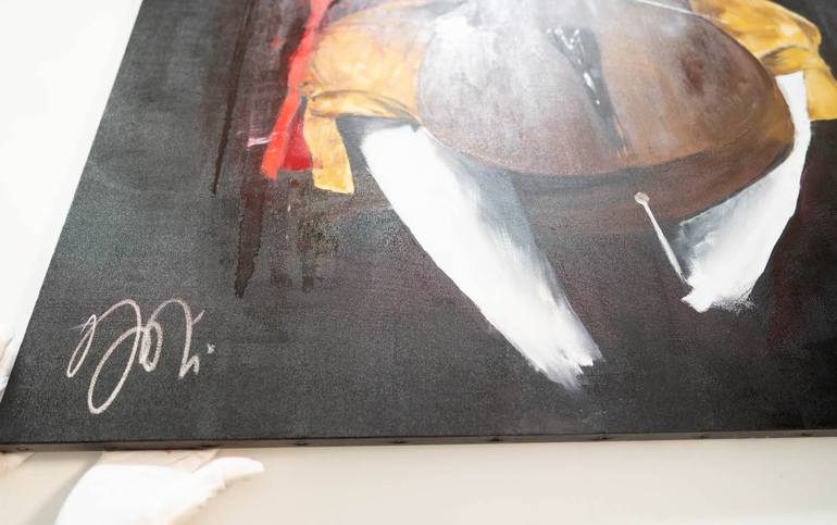 Original Abstract People Painting by Tomoya Nakano