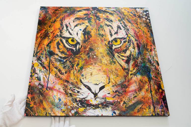 Original Abstract Animal Painting by Tomoya Nakano