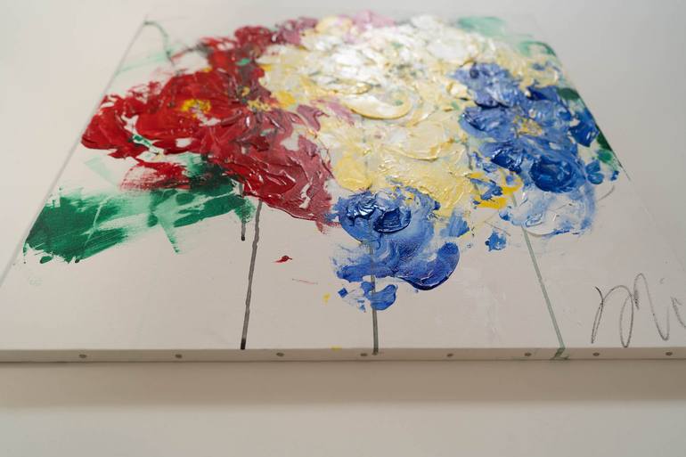Original Abstract Floral Painting by Tomoya Nakano