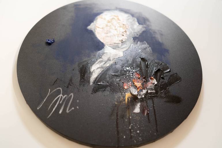 Original Abstract People Painting by Tomoya Nakano