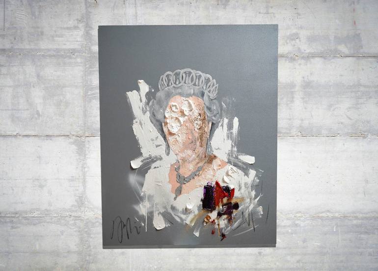 Original Abstract Portrait Painting by Tomoya Nakano