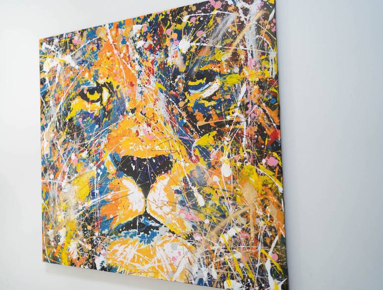 Original Abstract Animal Painting by Tomoya Nakano